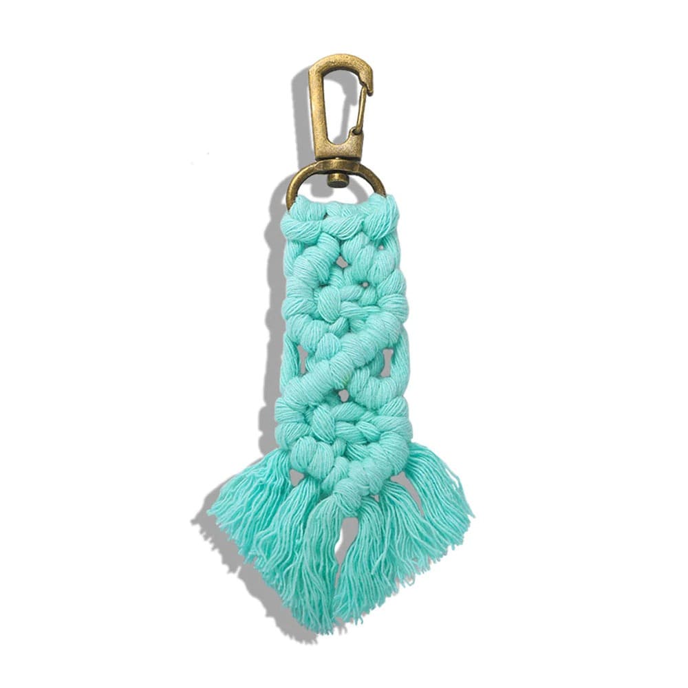Porte-clé macramé couleur