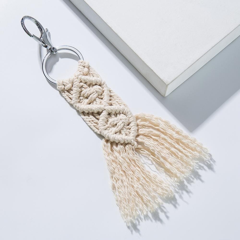 Porte-clé macramé simple