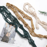 Porte-papier corde macramé