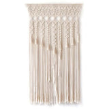Rideau de fil macramé pompons