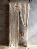 Rideau macramé bohème