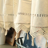 Rideau macramé cuisine