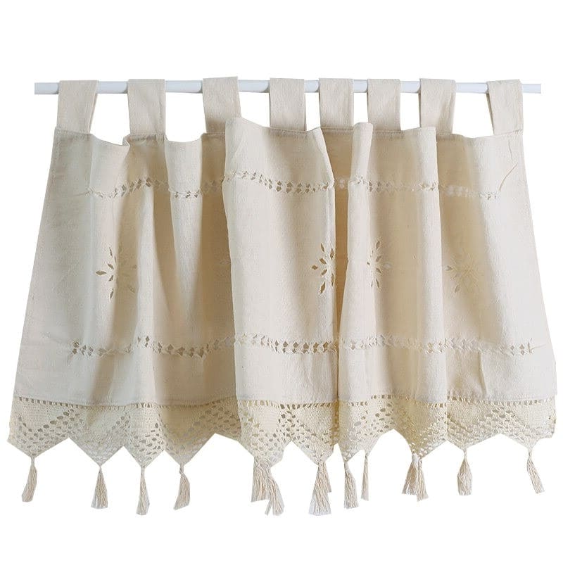 Rideau macramé cuisine