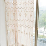 Rideau macramé fenêtre