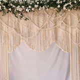 Rideau macramé mariage