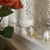 Rideaux macramé brise-bise