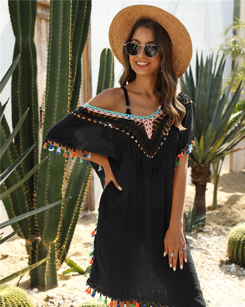 Robe en macramé
