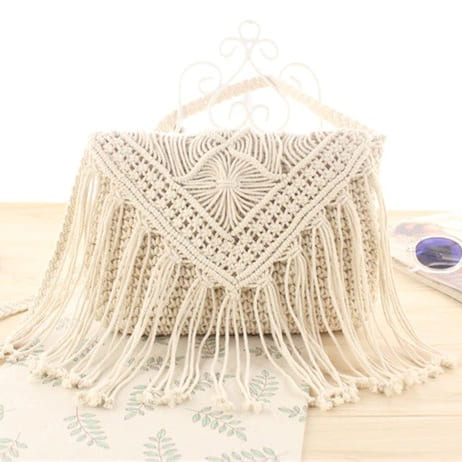 Sac bandoulière macramé