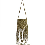 Sac macramé frange