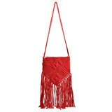 Sac macramé frange