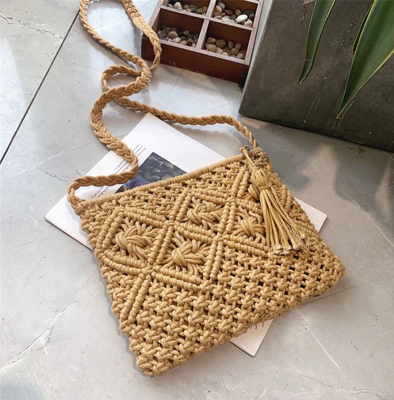 Sac à main macramé