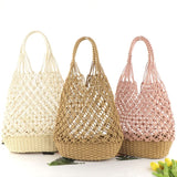 Sac de plage macramé