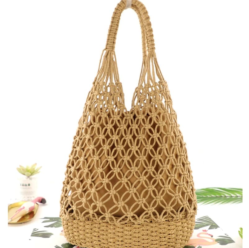 Sac de plage macramé