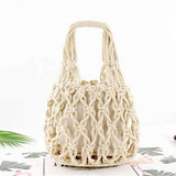 Sac en corde macramé