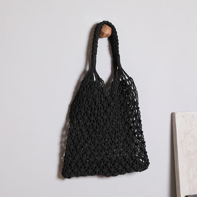 Sac filet en macramé