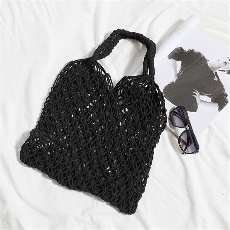 Sac filet en macramé