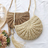 Sac jute macramé