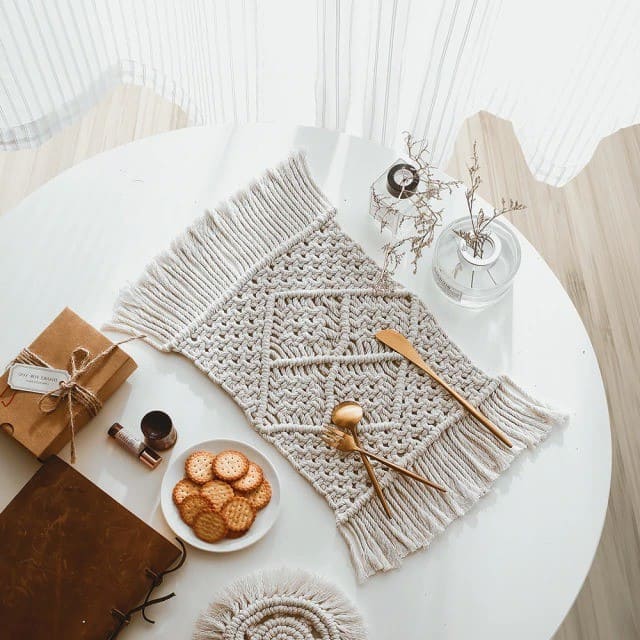 Set de table en macramé