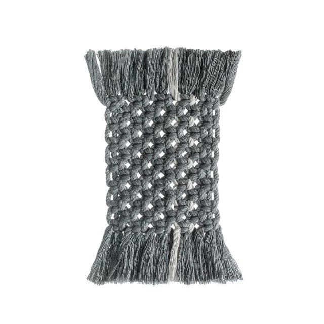 Sous-verre rectangulaire macramé