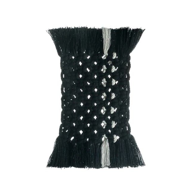 Sous-verre rectangulaire macramé