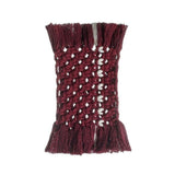 Sous-verre rectangulaire macramé