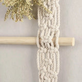 Support mural macramé