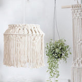 Suspension luminaire macramé