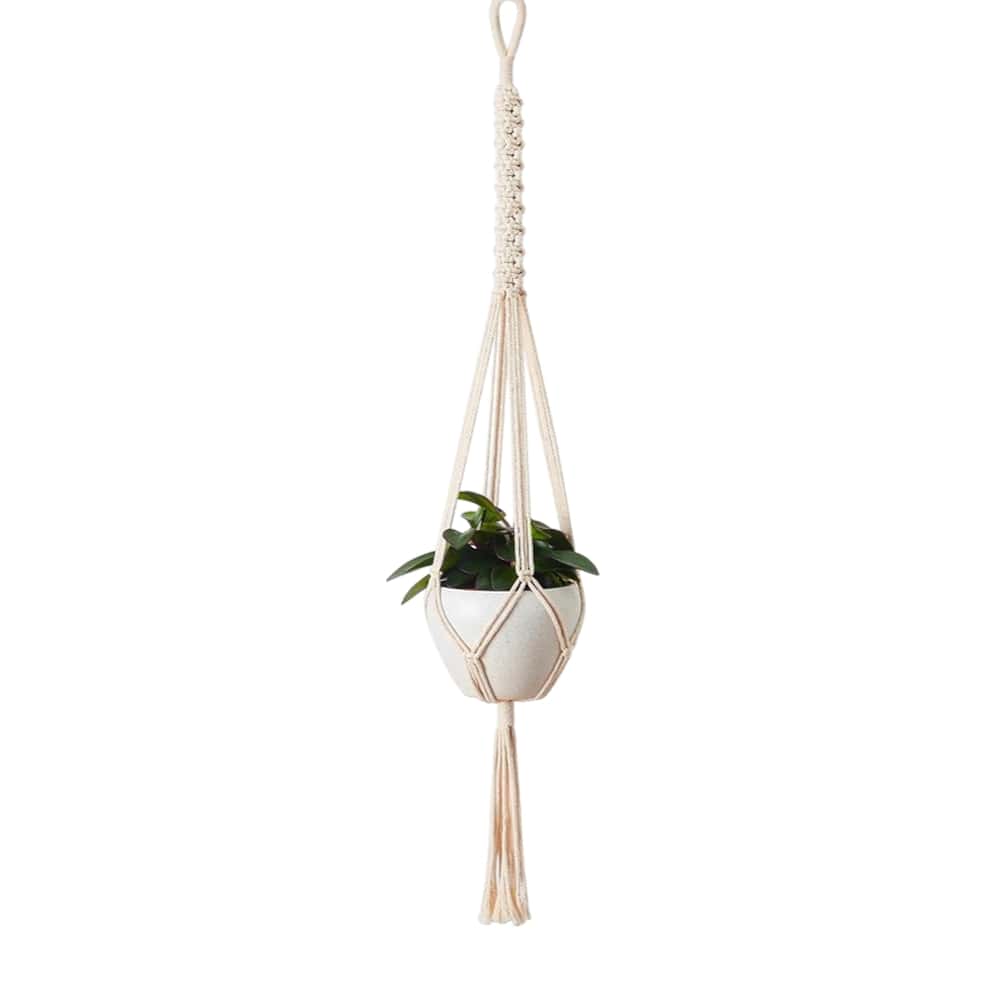 Suspension macramé corde
