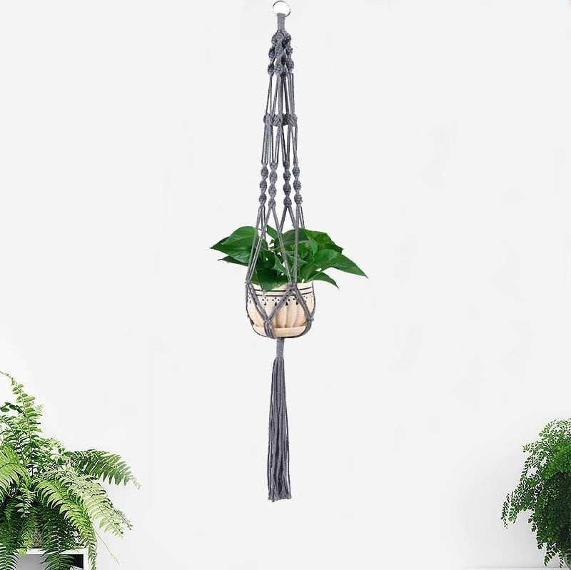 Suspension macramé couleur