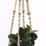 Suspension macramé avec perles