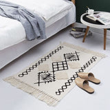 Tapis macramé coton