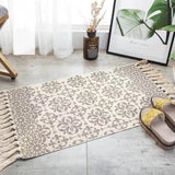 Tapis macramé rectangulaire