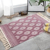 Tapis macramé rectangulaire