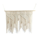 Tête de lit macramé en coton et corde