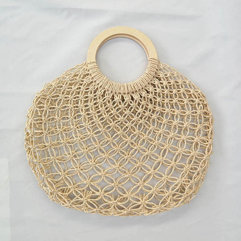 Sac macramé rond