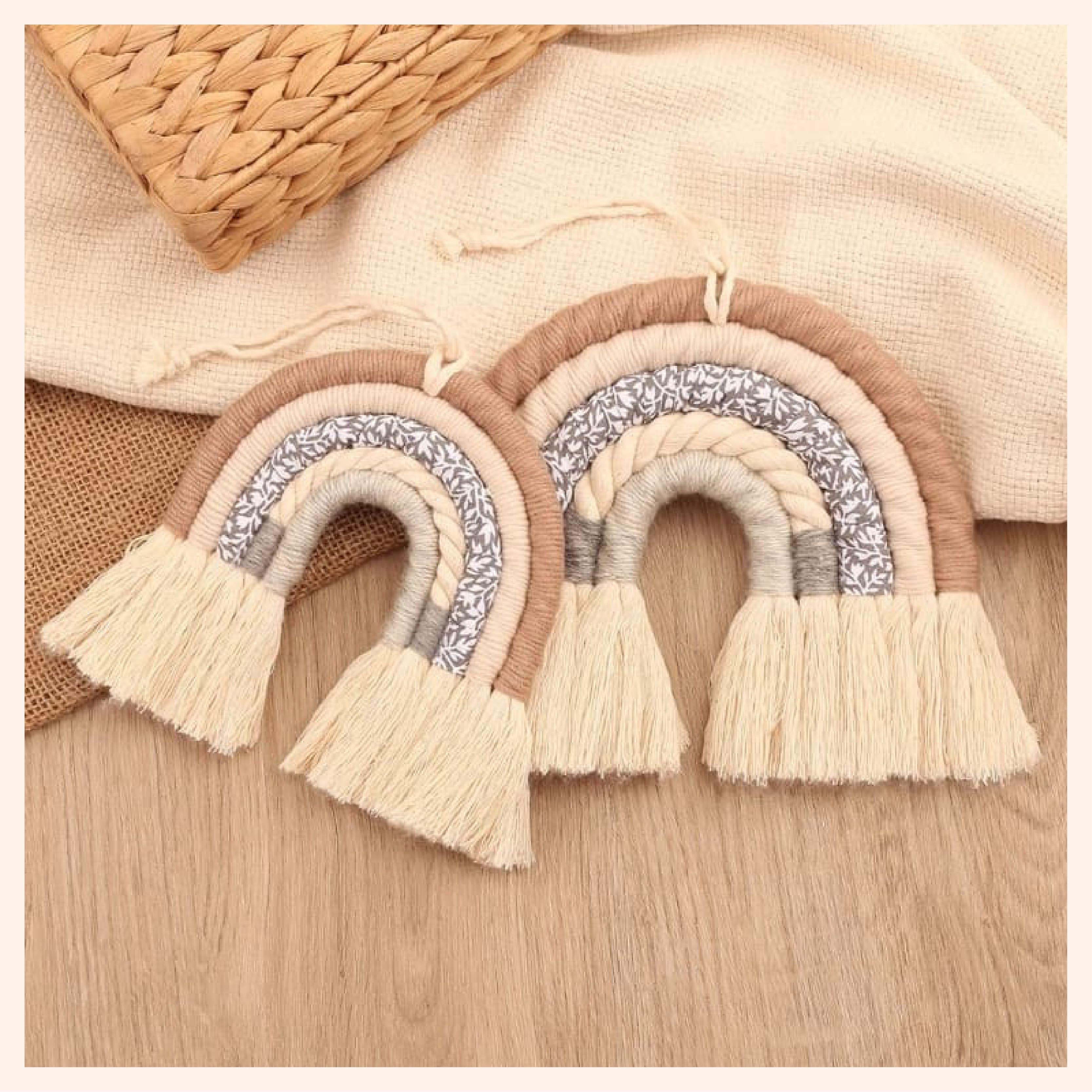 Arc-en-ciel macramé