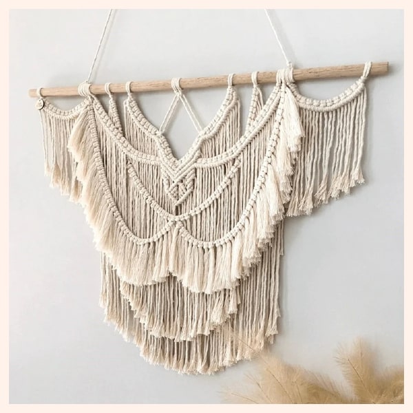 Tête de lit macramé