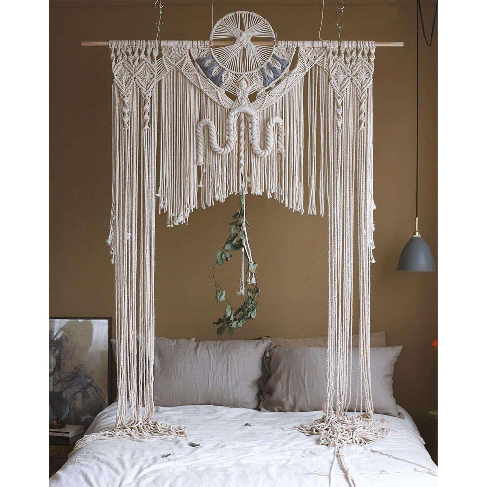 Arche mariage rideau macramé