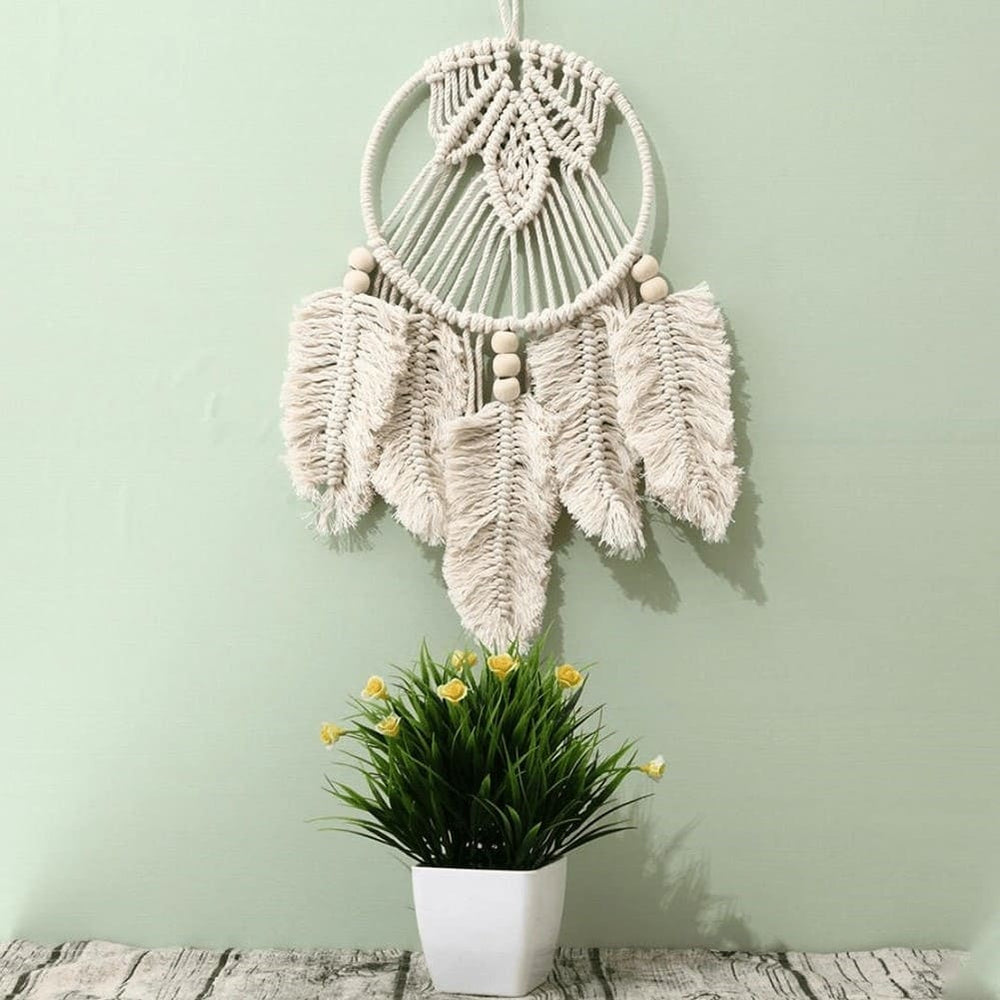 Attrape rêve artisanal macramé