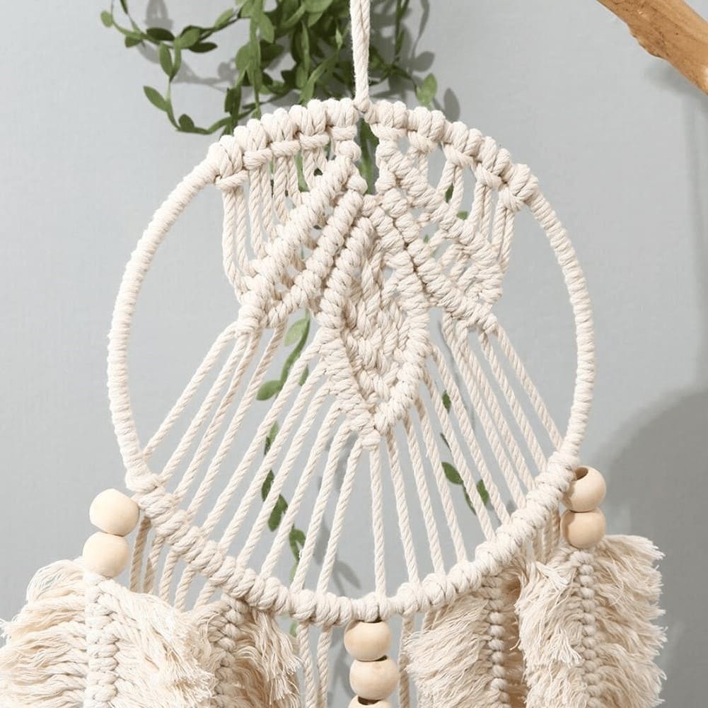 Attrape rêve artisanal macramé