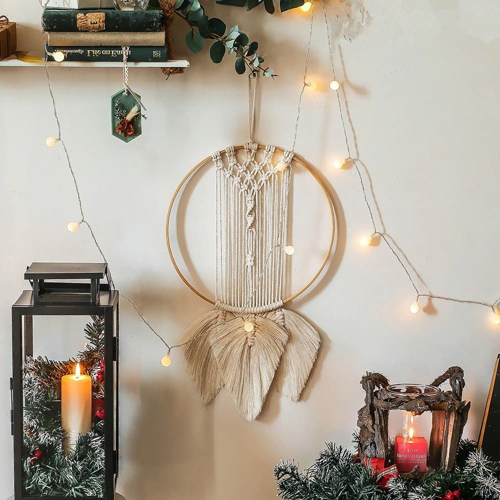 Attrape rêve crochet macramé