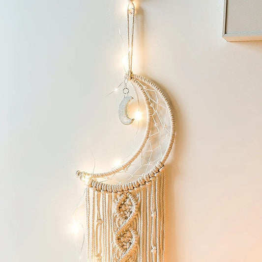 Attrape rêve macramé lune