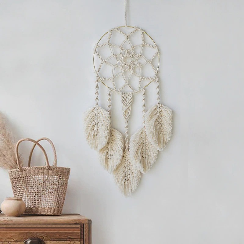 Attrape rêve mandala macramé