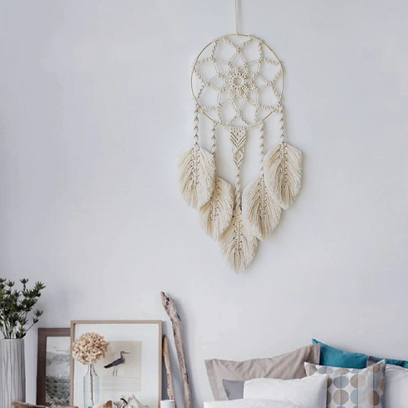 Attrape rêve mandala macramé