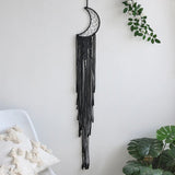 Attrape rêve noir macramé