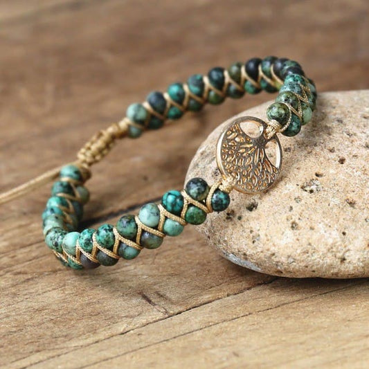 Bracelet arbre de vie macramé