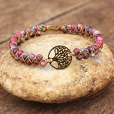 Bracelet arbre de vie macramé