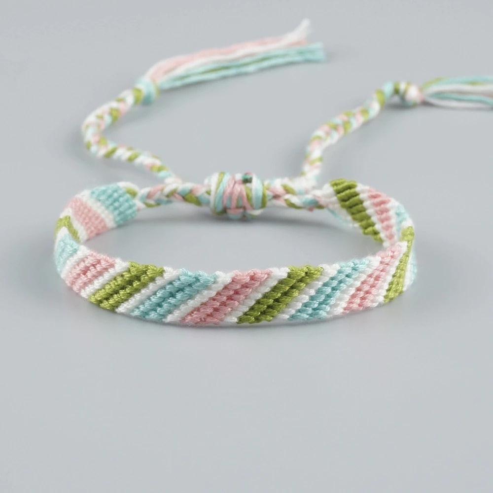 Bracelet cheville macramé