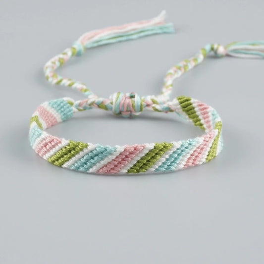 Bracelet cheville macramé