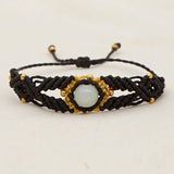 Bracelet macramé avec pierre